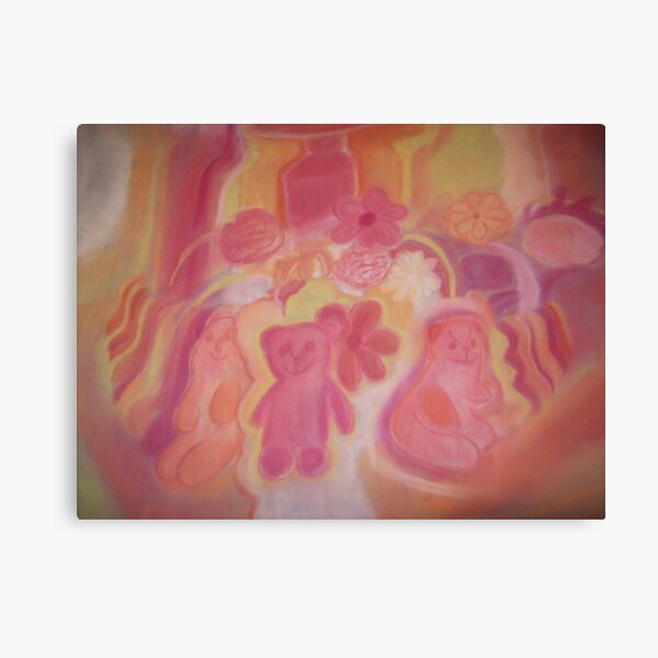 Warm Animals And Flowers Canvas Print