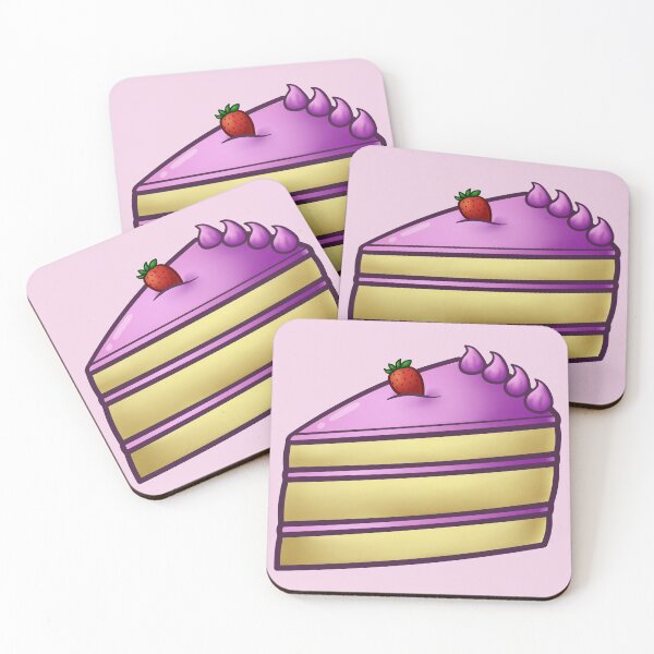 Item preview, A slice of strawberry cake designed and sold by Katuend.