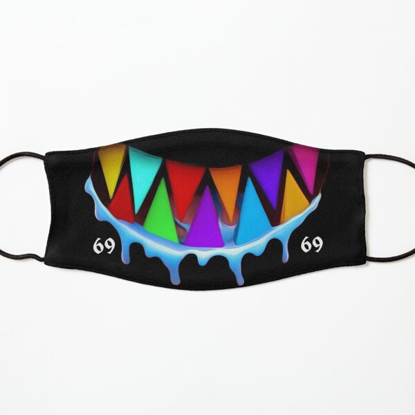 6ix9ine dientes de tiburón coloridos Mascarilla para niños