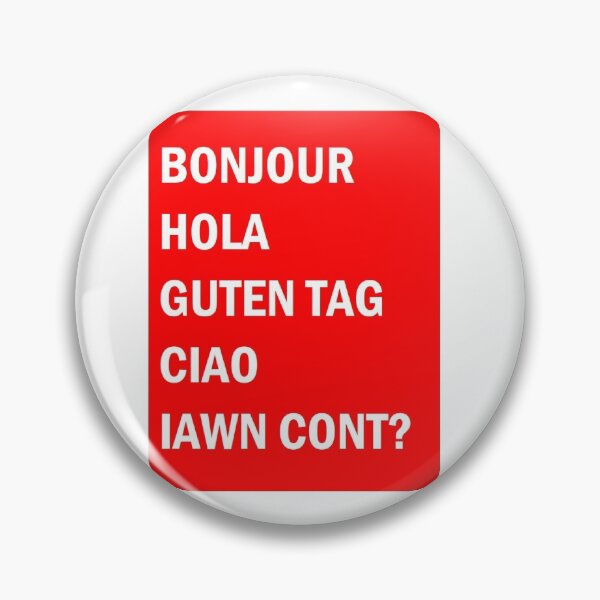 Item preview, BONJOUR HOLA GUTEN TAG CIAO IAWN CONT? designed and sold by Dy Fam Designs - Dyluniadau Dy Fam.