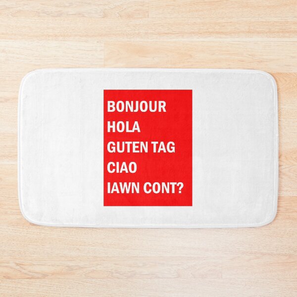 Item preview, BONJOUR HOLA GUTEN TAG CIAO IAWN CONT? designed and sold by Dy Fam Designs - Dyluniadau Dy Fam.