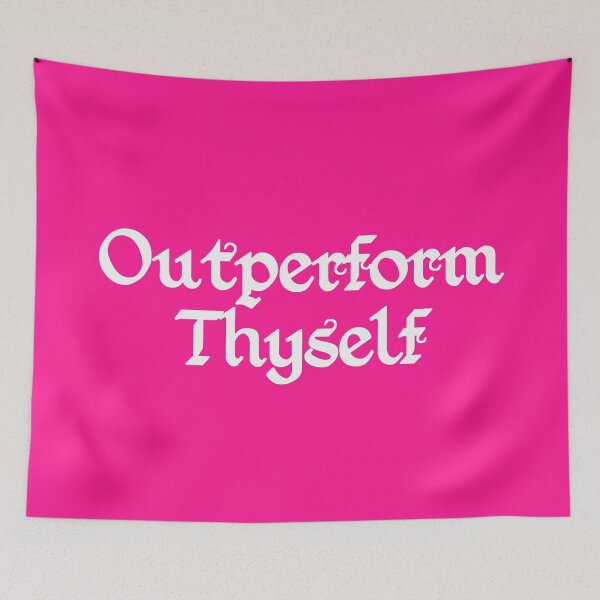 Item preview, Outperform Thyself | Self Development | Quotes | Pink designed and sold by Wintre2.