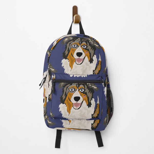 Item preview, Cool Cute Australian Shepherd Puppy Dog Art designed and sold by Nature's Fancy.