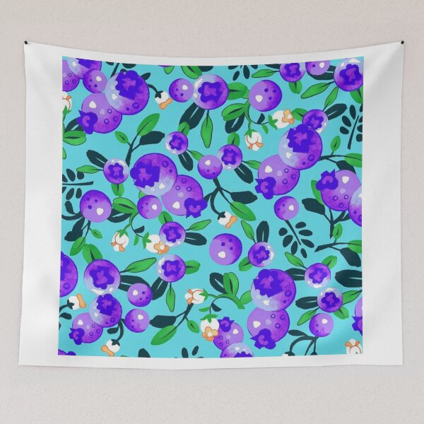 Item preview, Blueberries illustration  designed and sold by rymreen.