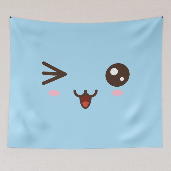 Item preview, #2 Kawaii blue face designed and sold by WelcomeToJapan.