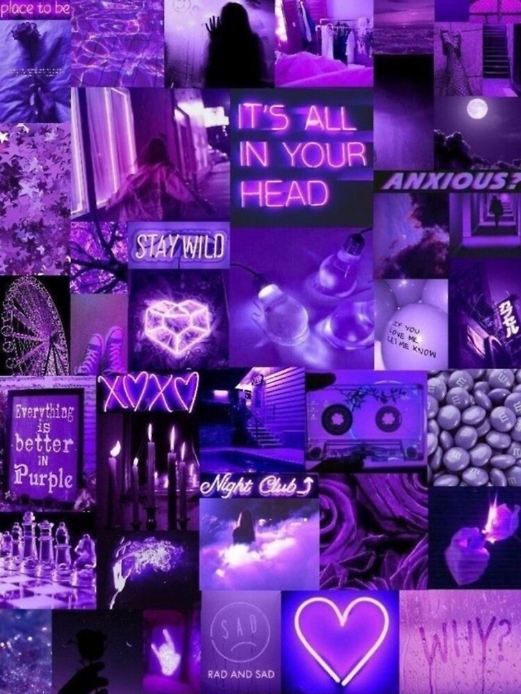 dark purple collage by meghanpalmer12