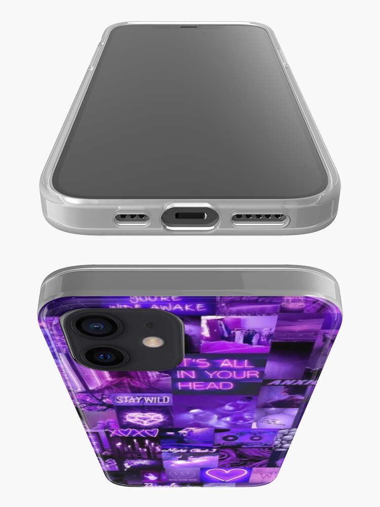 Alternate view of dark purple collage iPhone Case & Cover