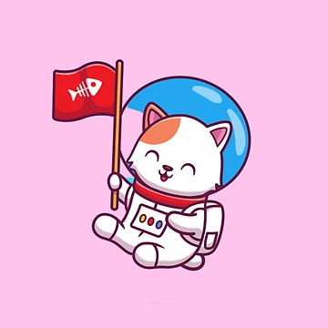 Artwork thumbnail, Catstronaut by Rakos-Merch