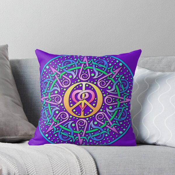 Item preview, Peace & Love Mandala designed and sold by Dana Kester-McCabe.