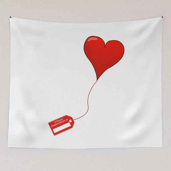 Item preview, Red love heart balloon - if found please return designed and sold by plzLOOK.