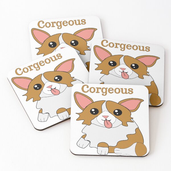 Item preview, Corgeous - Funny Corgi Pun designed and sold by MclaughlinGifts.