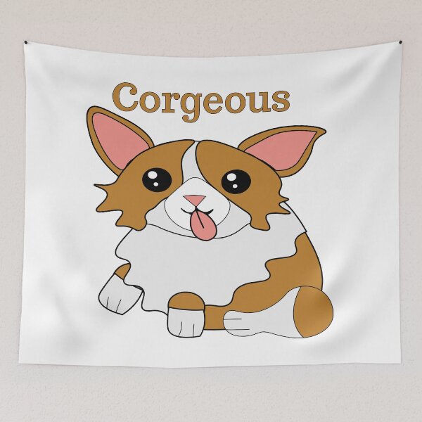 Item preview, Corgeous - Funny Corgi Pun designed and sold by MclaughlinGifts.