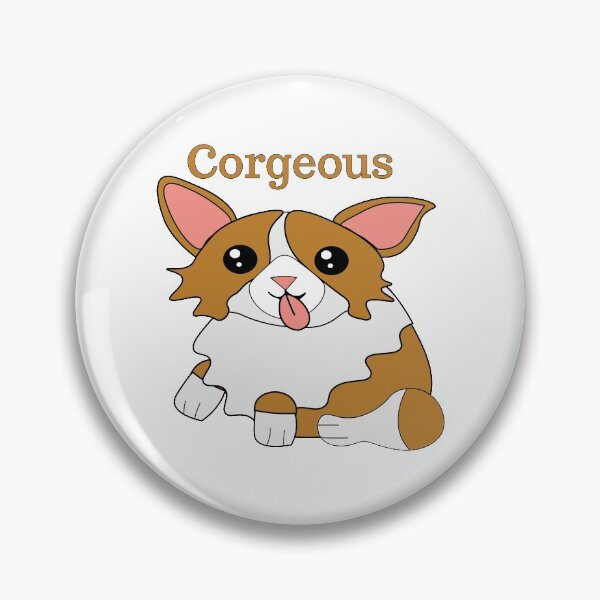Item preview, Corgeous - Funny Corgi Pun designed and sold by MclaughlinGifts.