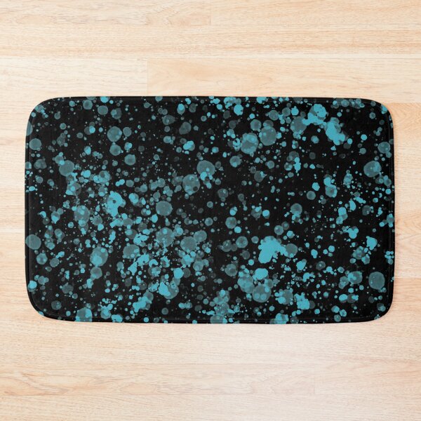 Item preview, Blue splashes on black  designed and sold by Mandala & More.