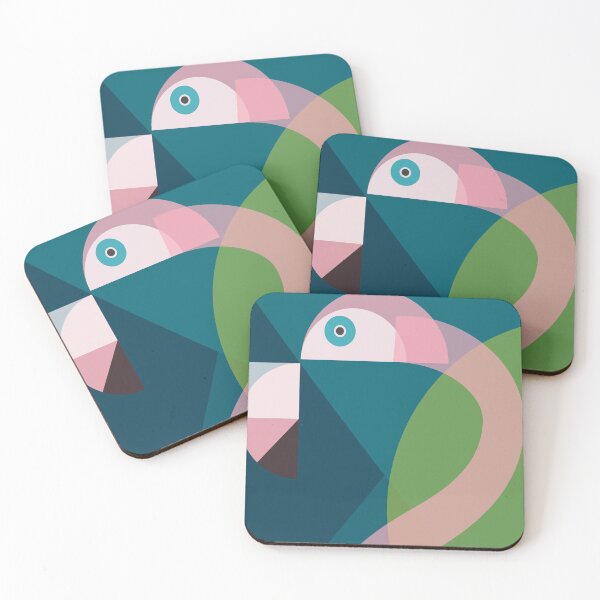 Item preview, Mid Century Abstract Flamingo designed and sold by cloudcuckoo1970.