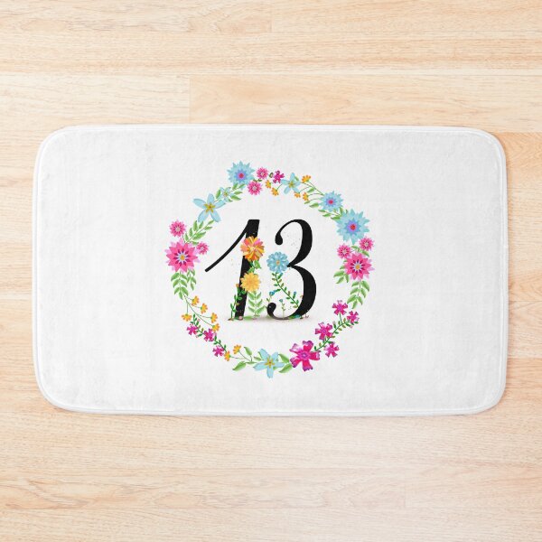 Item preview, Floral Number 13 Thirteen designed and sold by BleuSky.