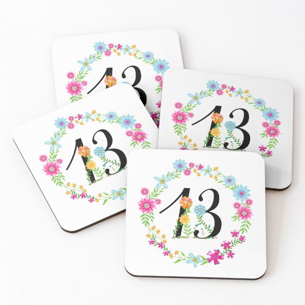 Item preview, Floral Number 13 Thirteen designed and sold by BleuSky.