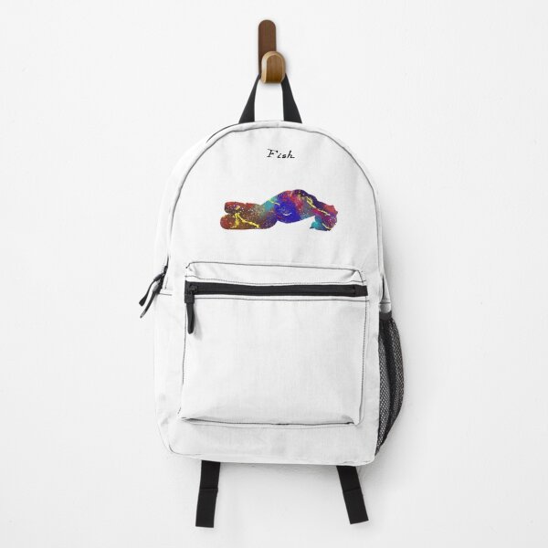 Item preview, Fish Yoga Pose Watercolor Design designed and sold by vividpixelusa.