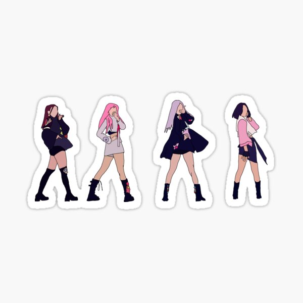 black pink how you like that sticker for sale by noonastudio redbubble