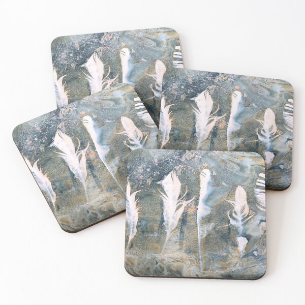 Item preview, Cyanotype with feathers designed and sold by janeh271.
