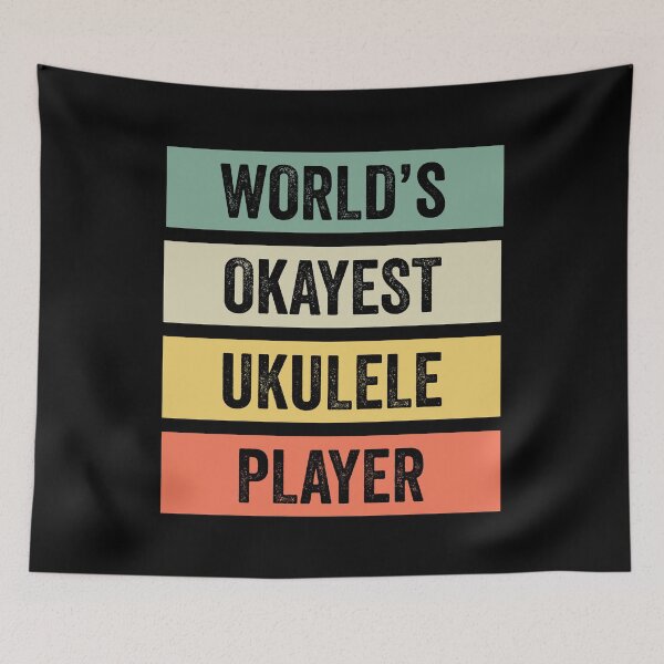Item preview, World's Okayest Ukulele Player designed and sold by Angels-Archive.