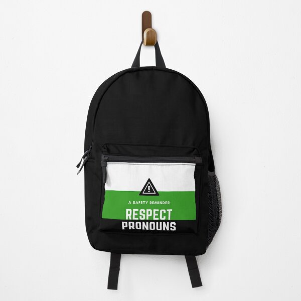 Item preview, Warning Post - Respect Pronouns - Neutrois designed and sold by thesassypanda.