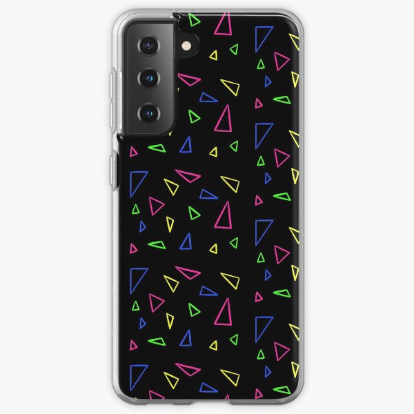 Neon triangles Samsung Galaxy Soft Case