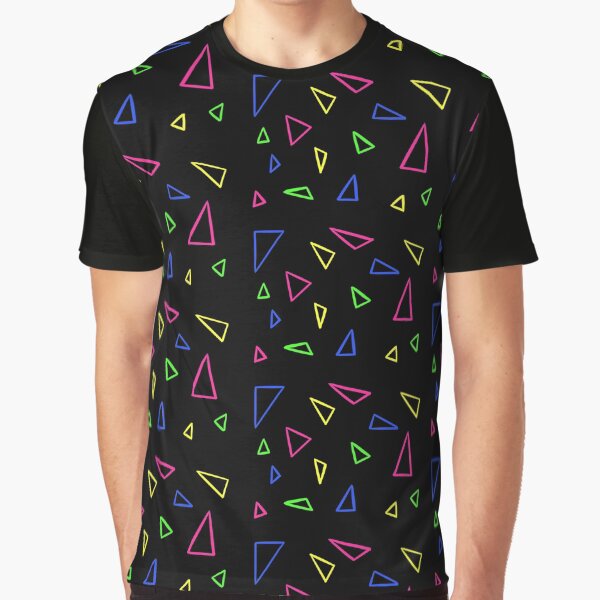 Neon triangles Graphic T-Shirt