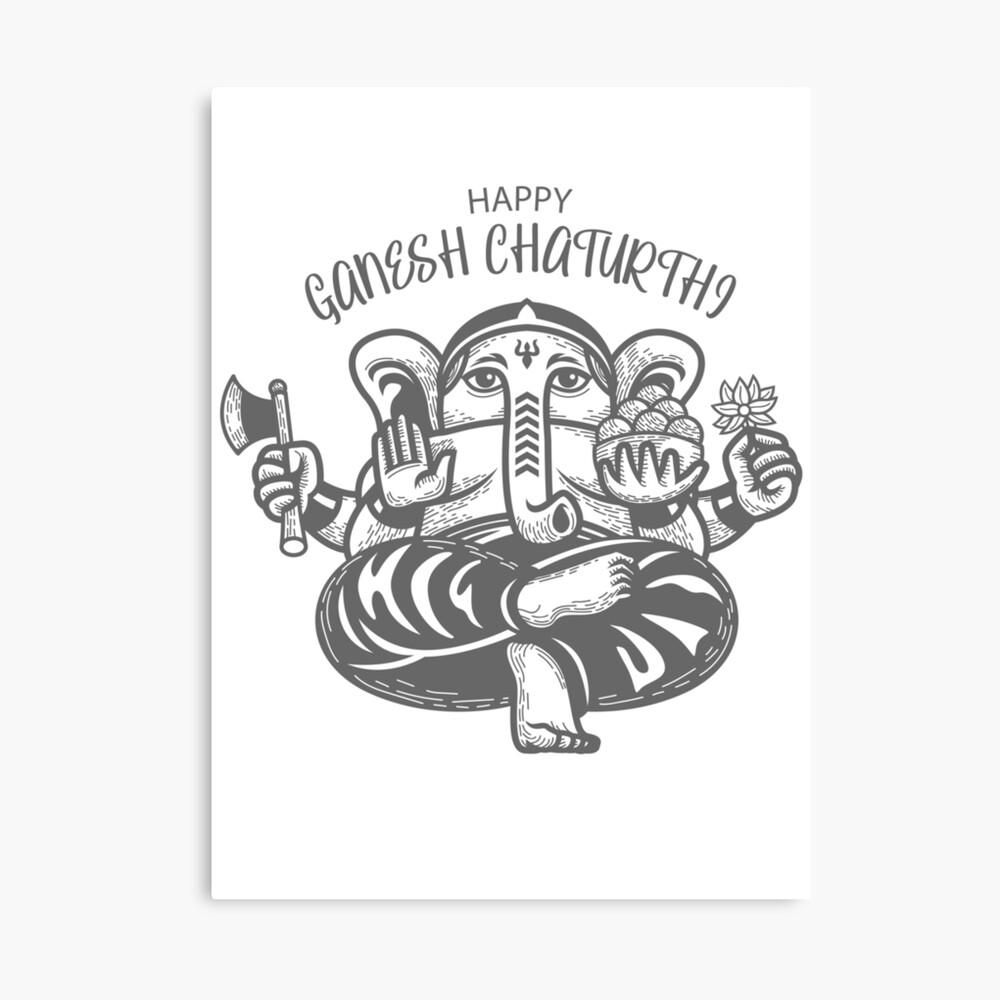 Lord Ganpati Ganesh Chaturthi Beautiful Holiday Card Watercolor Design  Stock Vector by ©Harryarts 597891642