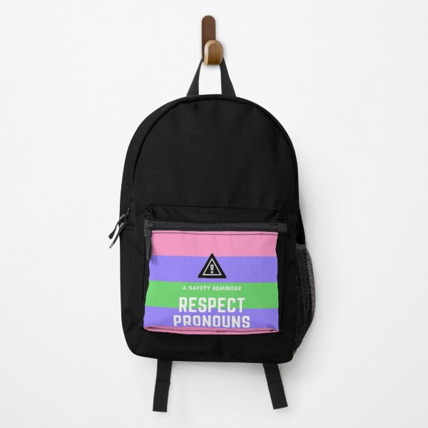 Item preview, Warning Post - Respect Pronouns - Trigender designed and sold by thesassypanda.