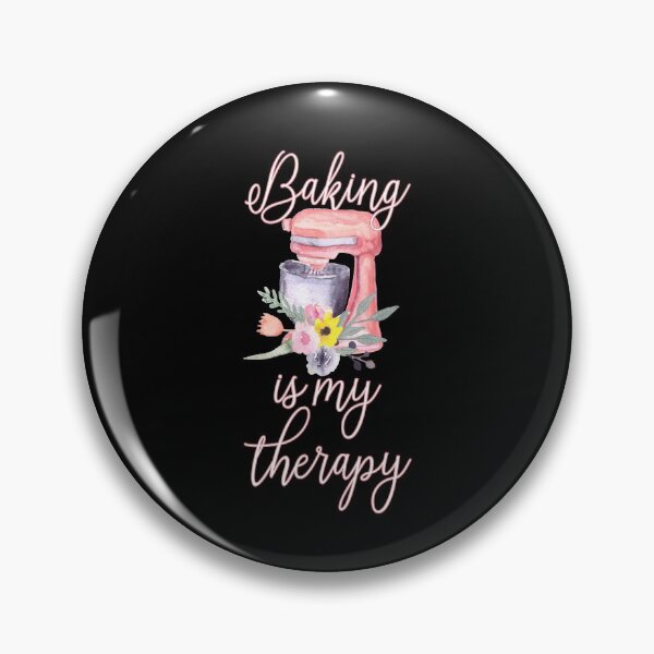 Item preview, Pretty Floral Baking Is My Therapy Gift for Women designed and sold by jpjournals.
