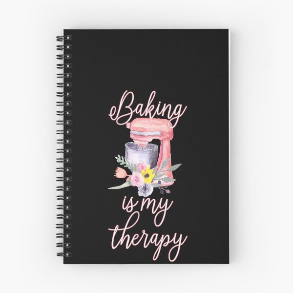 Item preview, Pretty Floral Baking Is My Therapy Gift for Women designed and sold by jpjournals.