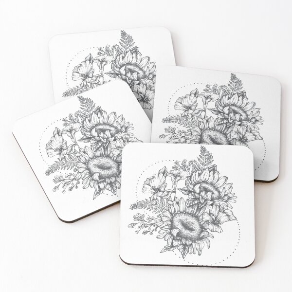 Item preview, B&W Floral Tattoo Design designed and sold by Alydau16.