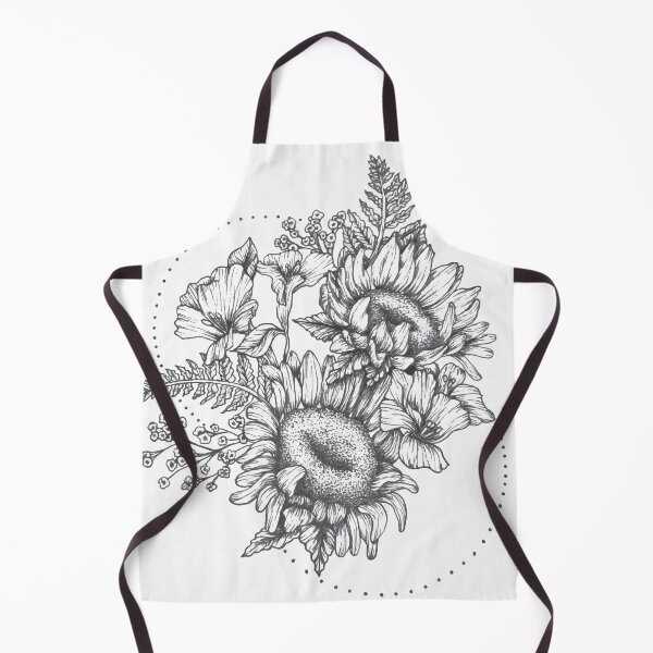 Item preview, B&W Floral Tattoo Design designed and sold by Alydau16.