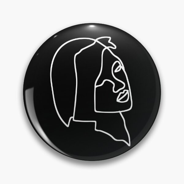 Item preview, Abstract Feminine One Line Drawing - Minimalist Portrait Black designed and sold by RLYGR8.