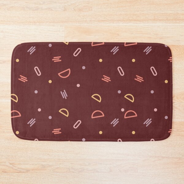 Item preview, Maroon random shapes geek pattern gift design designed and sold by Michael Schmidt.