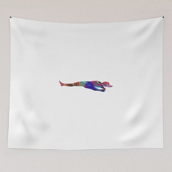 Item preview, Extended Supine Hand To Toe Yoga Pose Watercolor Design designed and sold by vividpixelusa.