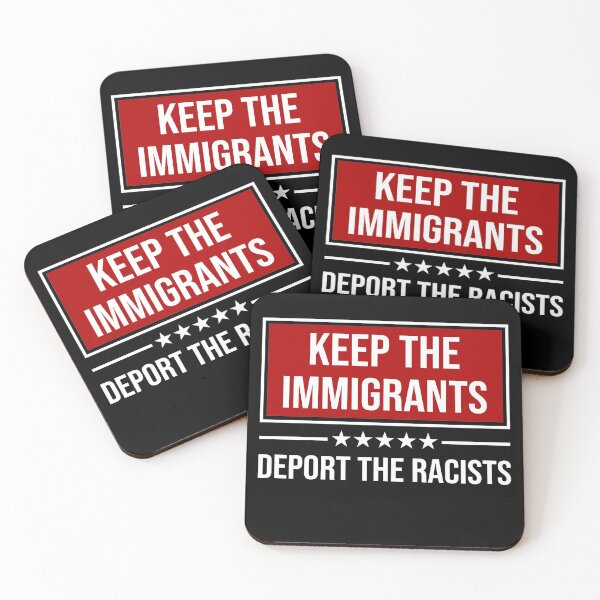 Item preview, Keep the immigrants deport the racists designed and sold by SusanneFurst.