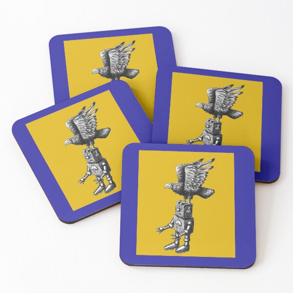 Item preview, Funny cool robot with eagle ink drawing designed and sold by Vitaliy Gonikman.