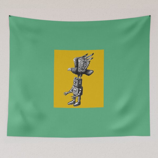 Item preview, Funny cool robot with eagle ink drawing designed and sold by Vitaliy Gonikman.