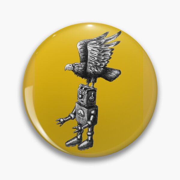 Item preview, Funny cool robot with eagle ink drawing designed and sold by Vitaliy Gonikman.