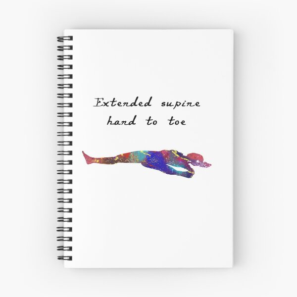 Item preview, Extended Supine Hand To Toe  Yoga Pose Watercolor Design designed and sold by vividpixelusa.