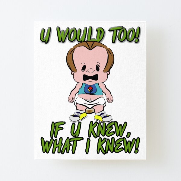 PBTEEZ RB1174 If You Knew What I Knew boy 10 Canvas Mounted Print