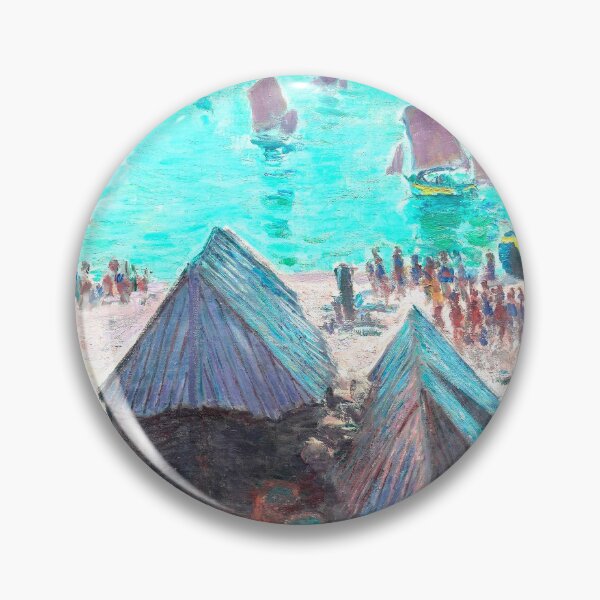 Item preview, monet beach village painting designed and sold by SFTStudio.