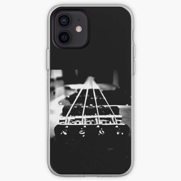 Bass Player out of Passion - Bassist / Bass Guitar Design (White print) iPhone Soft Case