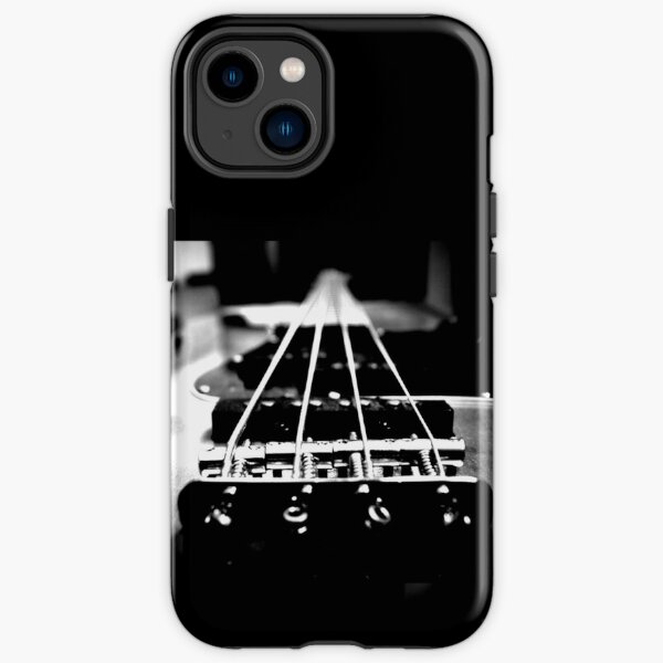 Bass Player out of Passion - Bassist / Bass Guitar Design (White print) iPhone Tough Case