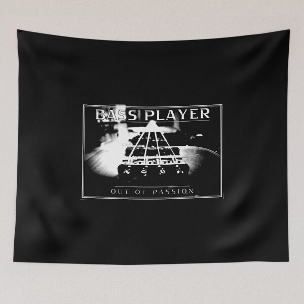 Item preview, Bass Player out of Passion - Bassist / Bass Guitar Design (White print) designed and sold by aurielphoenix.