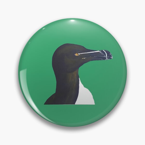 Item preview, Funky Green Razorbill - Modern, Bright, Colour Pop design from the Seabird Collection designed and sold by ArtbyCathyUK.