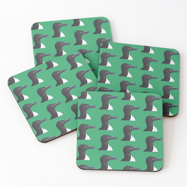 Item preview, Funky Green Razorbill - Modern, Bright, Colour Pop design from the Seabird Collection designed and sold by ArtbyCathyUK.