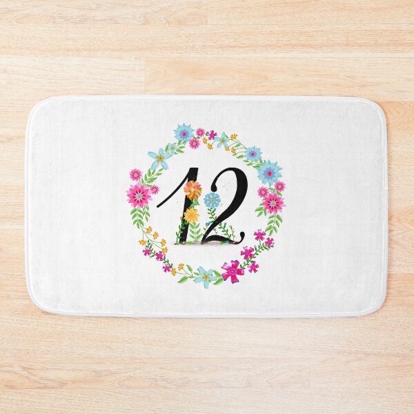 Item preview, Floral Number 12 Twelve designed and sold by BleuSky.